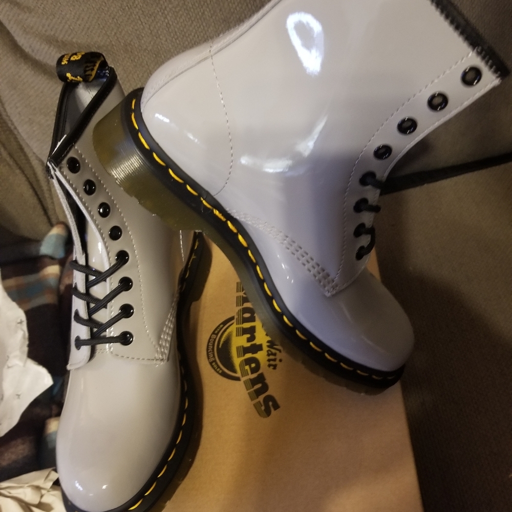 Brand New Gray Doc Martens